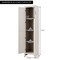 Costway Linen Tower Bathroom Storage Cabinet Tall Slim Side Organizer w/ Shelf White\ Black\Walnut